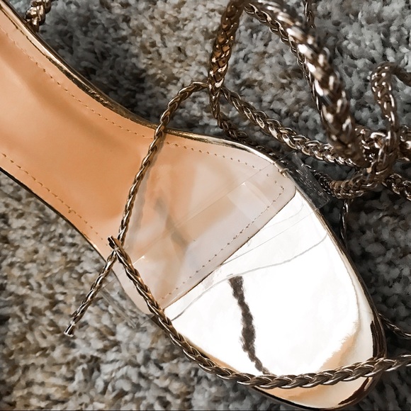 Fashion Nova Rose Gold Heels - Picture 3 of 4